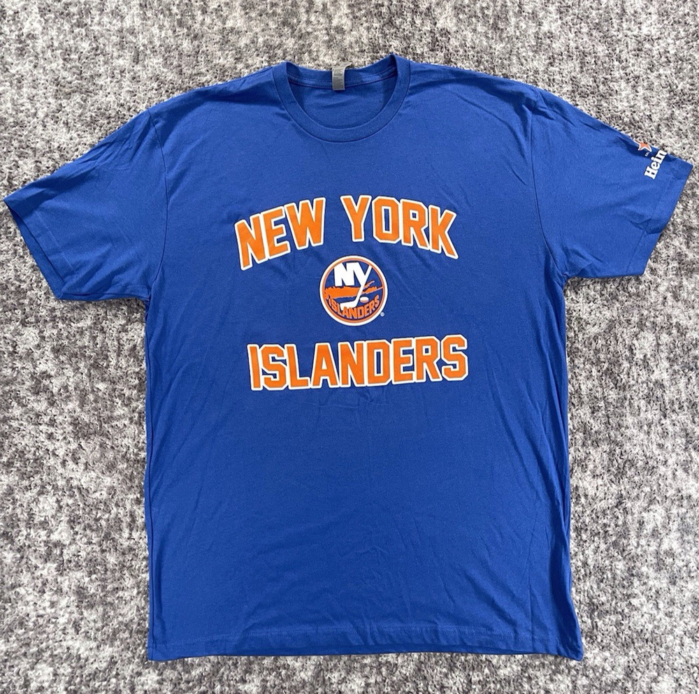 New York NY Islanders Men's XL Blue Hockey Game T-Shirt Jersey NHL SGA T